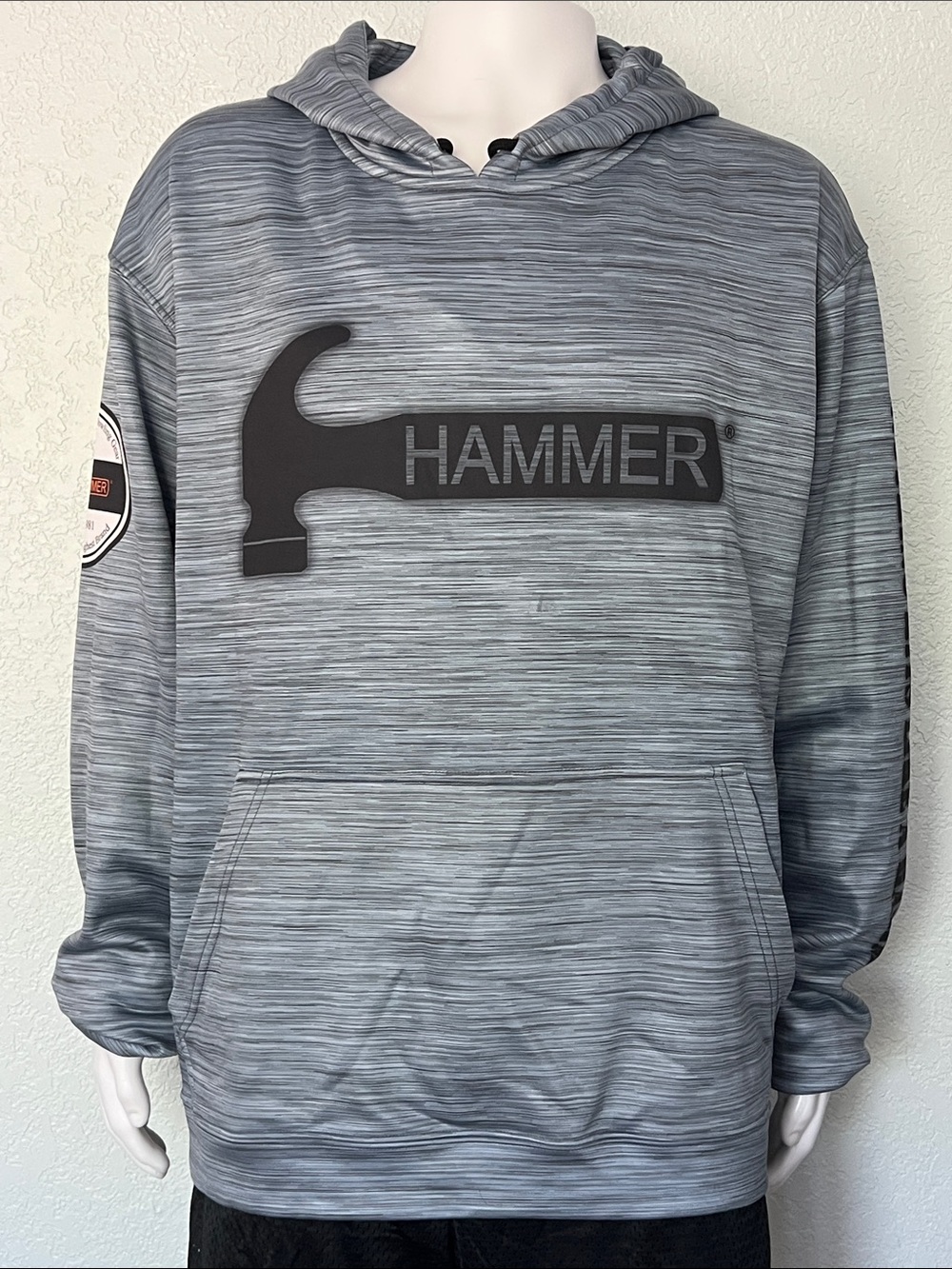Hammer Bowling Hoodie Men’s 3XL Gray Logo Bowling’s Toughest Brand Pullover